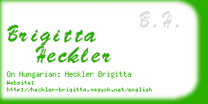 brigitta heckler business card